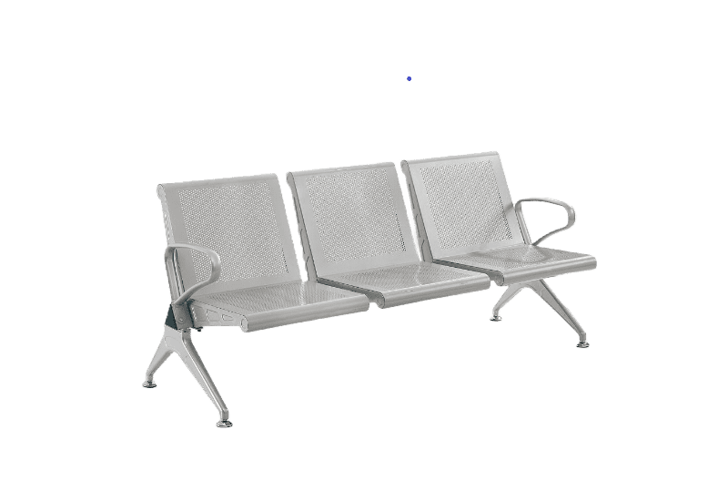 Econo Silver 3 Seated Airport Waiting Chair