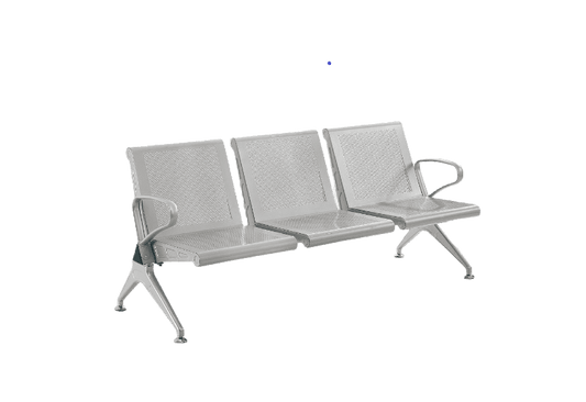 Econo Silver 3 Seated Airport Waiting Chair
