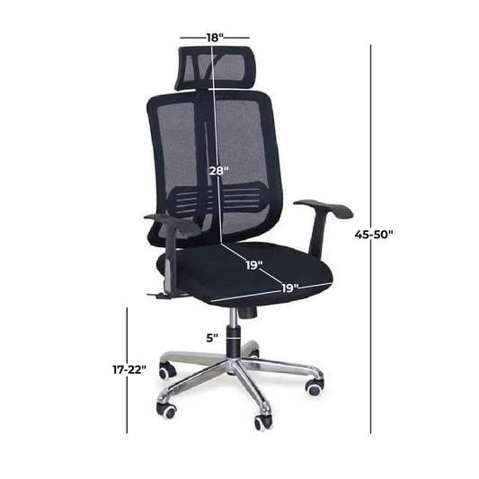 Hebert High Back Mesh Office Chair – Ergonomic Comfort with Executive Style