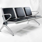 3-Seater Airport Waiting Chair | PU Leather Reception Bench for Lobby & Office