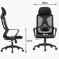 Executive Chair Revolving Office Chair – Meeting Room Chair with Moving Headrest