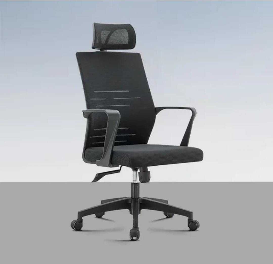 Ergonomic Office Chair Adjustable High-Back Mesh Task Executive Chair with Headrest & Arm Rest for Home and Office